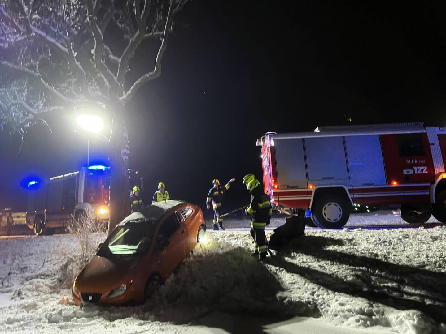 FF Statzendorf: Wintereinbruch sorgt für Feuerwehreinsatz