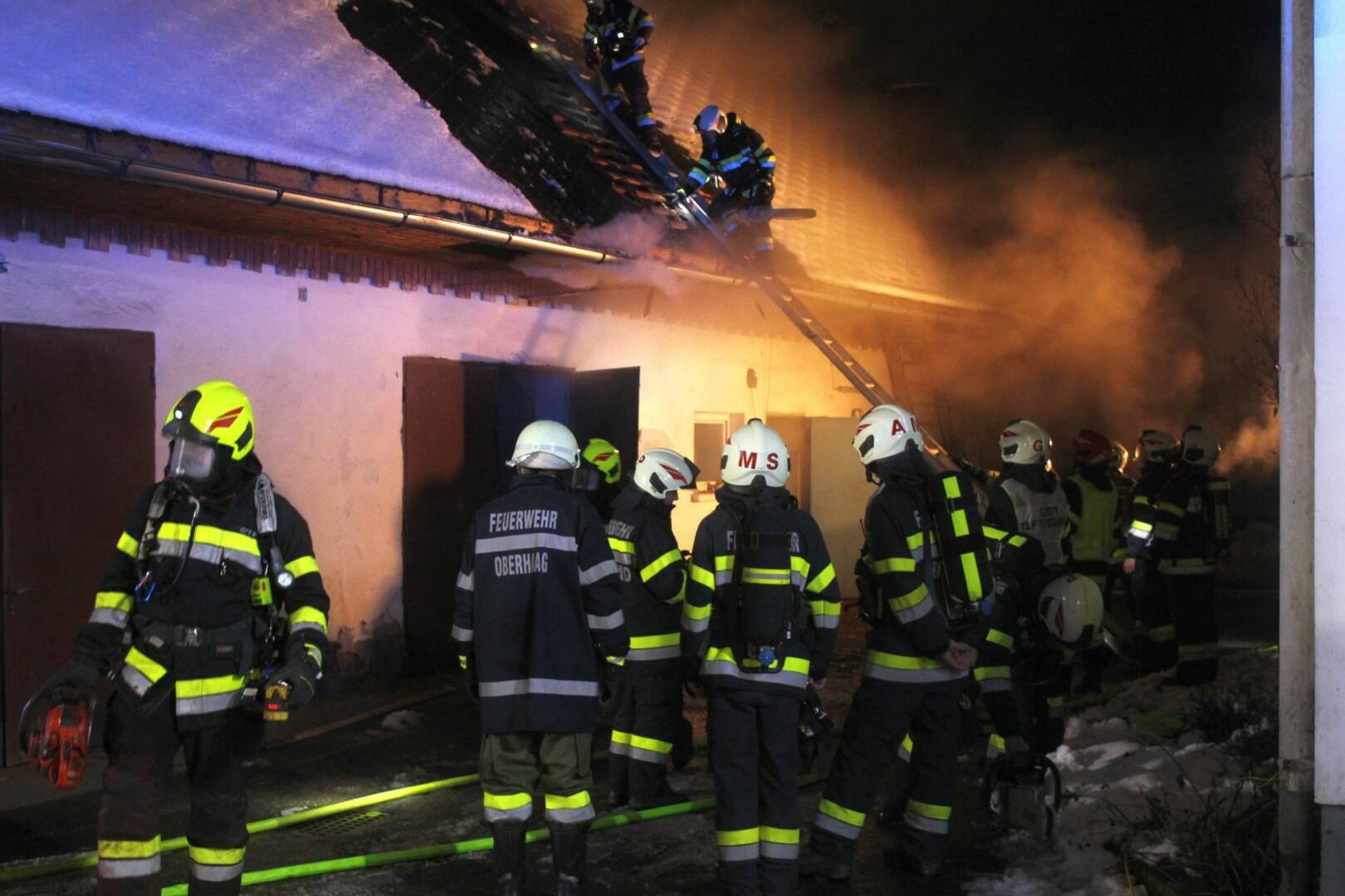 BFV Deutschlandsberg: Hackschnitzellagerbrand in Pitschgau