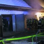 Hackschnitzellager in Pitschgau in Brand