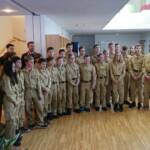 Der Nikolaus und die Feuerwehrjugend aus dem Bezirk Flachgau auf Besuch im Konradinum in Eugendorf