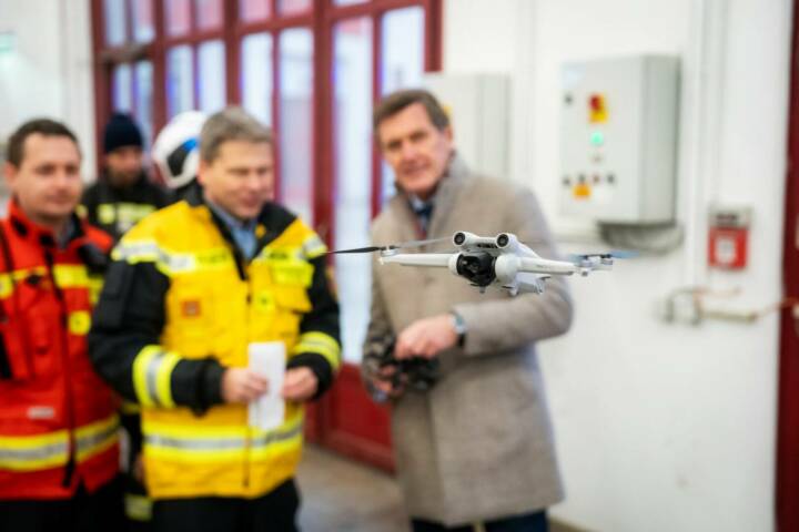 Berufsfeuerwehr Wien testet Erkundungs-Drohnen