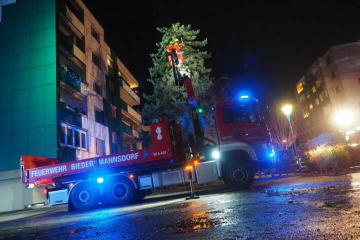 FF Biedermannsdorf: Sturmeinsätze am Weihnachtswochenende
