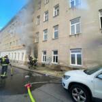 Zimmerbrand in Wien - Brigittenau