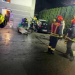 Fassadenbrand eines Mehrfamilienhauses