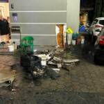 Fassadenbrand eines Mehrfamilienhauses