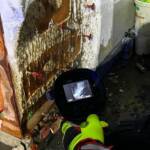 Fassadenbrand eines Mehrfamilienhauses