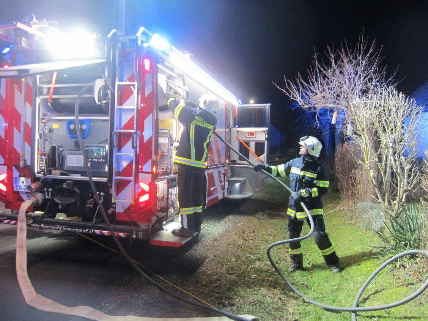 BFKDO Jennersdorf: Hund bei Wohnungsbrand gerettet