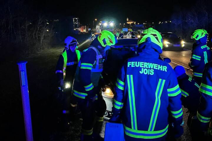 FF Jois: Verkehrsunfall auf der B50 bei Jois