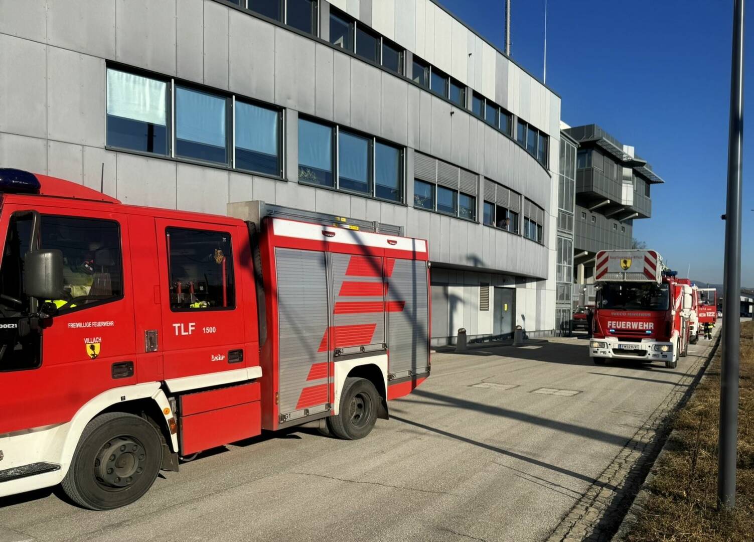 HFW Villach: Brand einer Elektroanlage