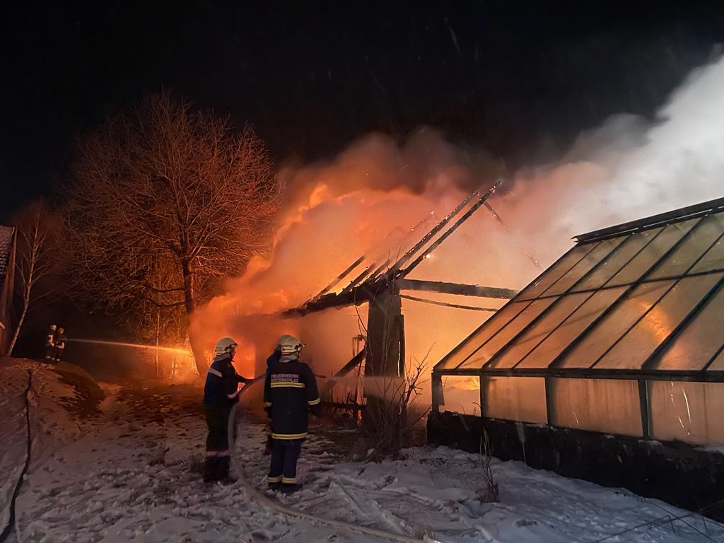 BFKDO Gmünd: Scheunenbrand in Reitzenschlag (Litschau)