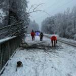 Einsätze durch Schneefall im Bezirk