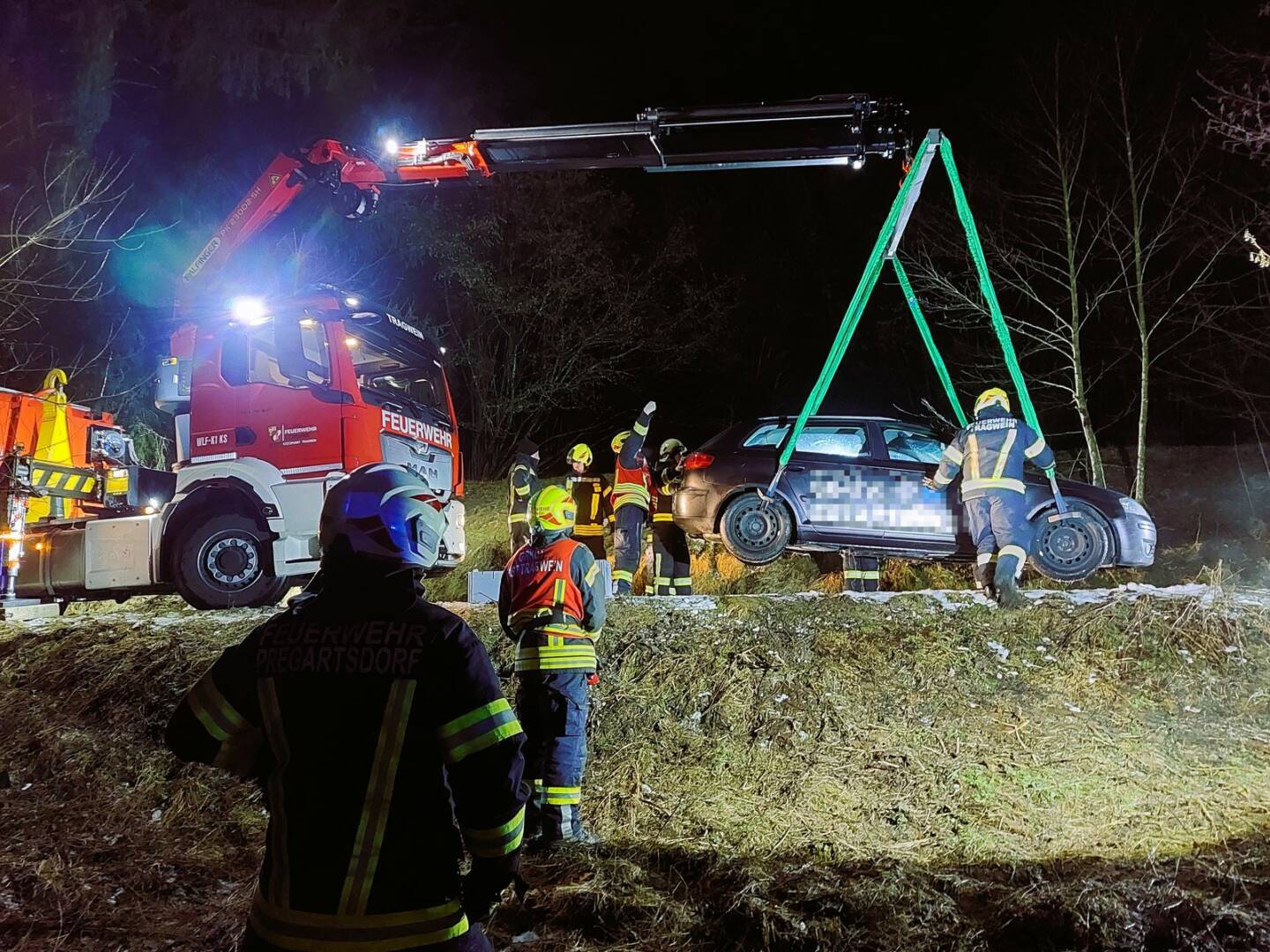 FF Pregartsdorf: Zweiter Verkehrsunfall in Pregarten