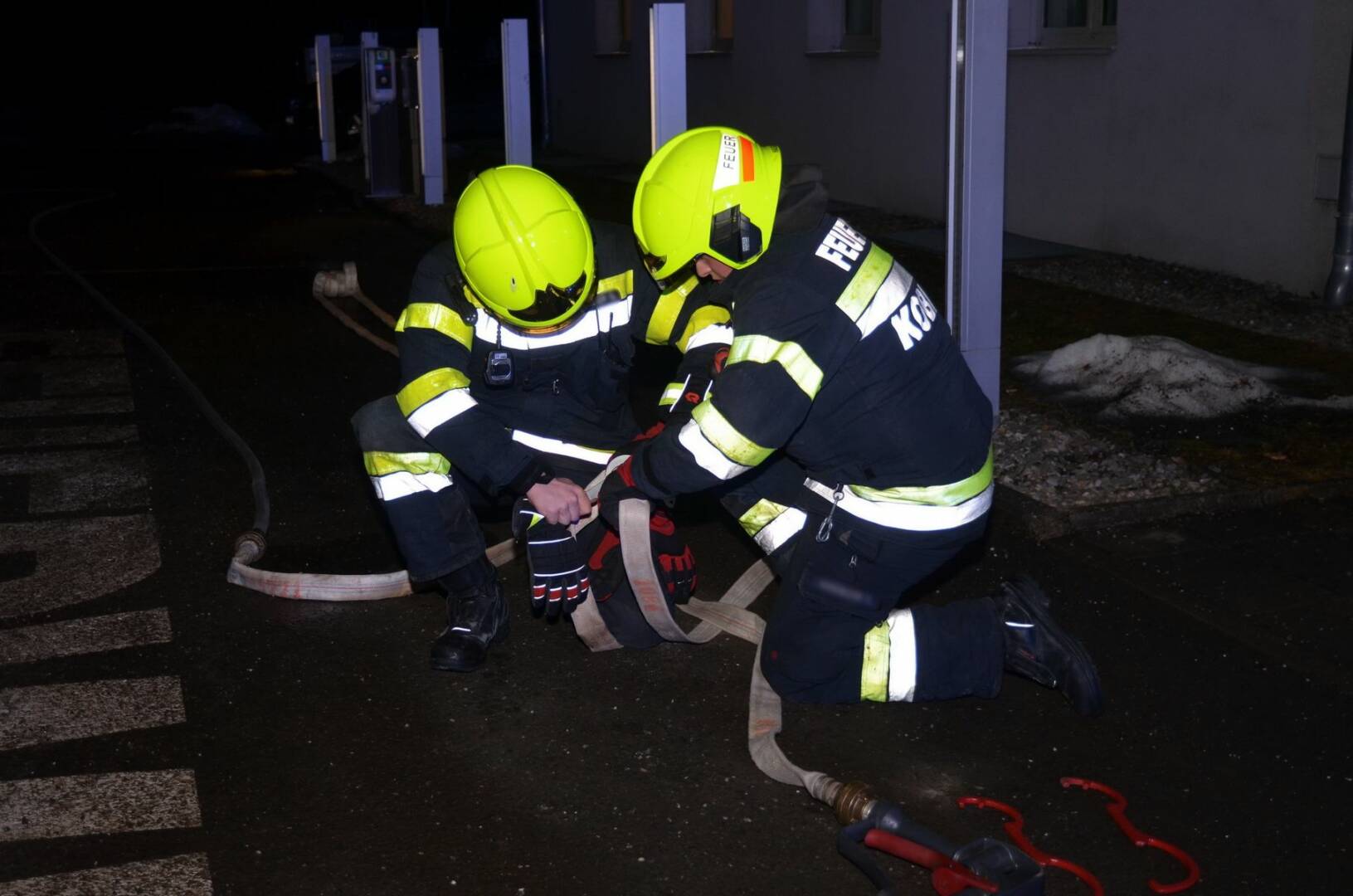 FF Kobenz: Übung – Brand in Landwirtschaftlicher Fachschule