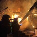 Brand in einer Kleingartensiedlung in Wien - Penzing