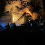 Brand in einer Kleingartensiedlung in Wien - Penzing