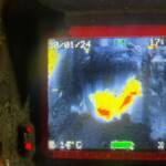 Hütte samt Werkstatt in Vollbrand