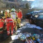 Frontalzusammenstoß bei Oberhaus forderte 5 Verletzte