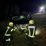 PKW-Absturz löst E-Call aus