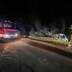 Verkehrsunfall mit eingeklemmter Person