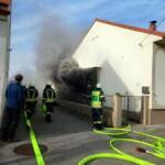 Rasches Eingreifen der Feuerwehr verhindert Wohnhausvollbrand