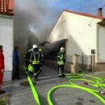 Rasches Eingreifen der Feuerwehr verhindert Wohnhausvollbrand