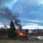Schuppen in Eisenreichs komplett abgebrannt