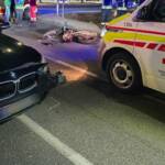 Verkehrsunfall mit Personenschaden zwischen PKW und Moped