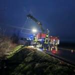 FF Ebenfurth: Verkehrsunfall mit Elektrofahrzeug auf der B60
