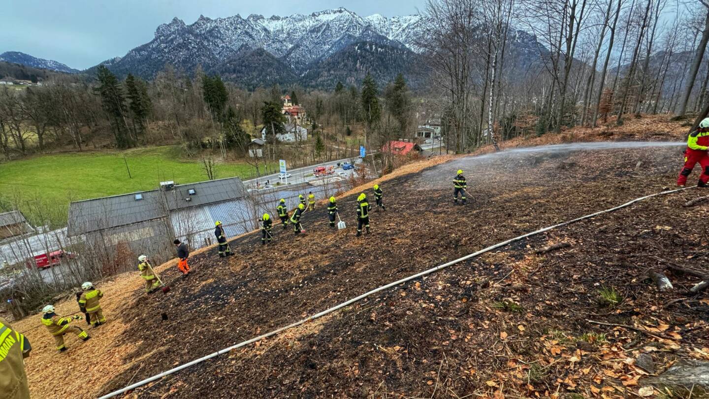 Alarmstufe 2 bei Flächenbrand in Großgmain