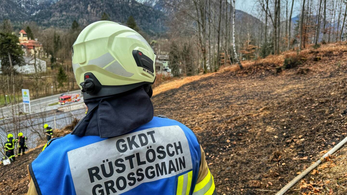 Alarmstufe 2 bei Flächenbrand in Großgmain