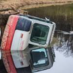 Bagger-Bergung in Rassach