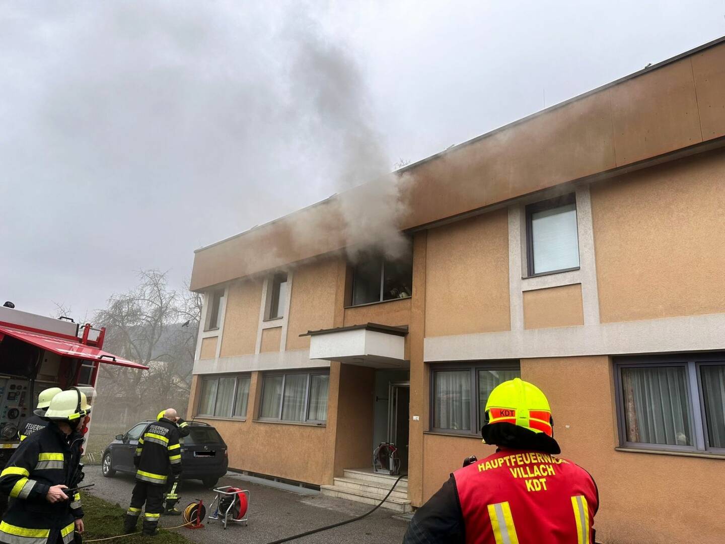 HFW Villach: Wohnungsbrand in Völkendorf