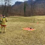 Flächenbrand in Grödig - Schilf in Flammen