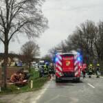 Schwerer Verkehrsunfall auf der B319 bei Dobersdorf
