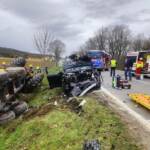 Schwerer Verkehrsunfall auf der B319 bei Dobersdorf