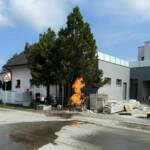 Brand einer Gasleitung
