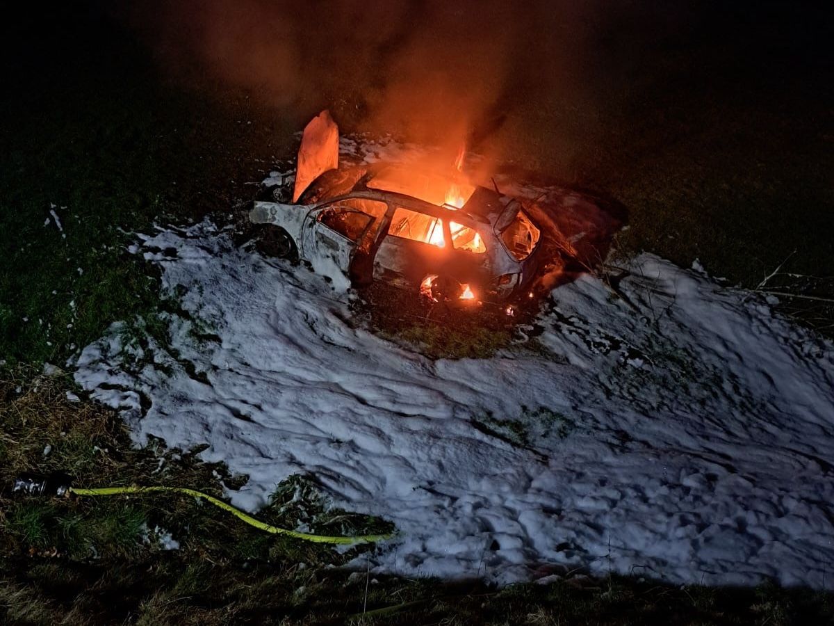 BFV Deutschlandsberg: Fahrzeugbrand in Kloster