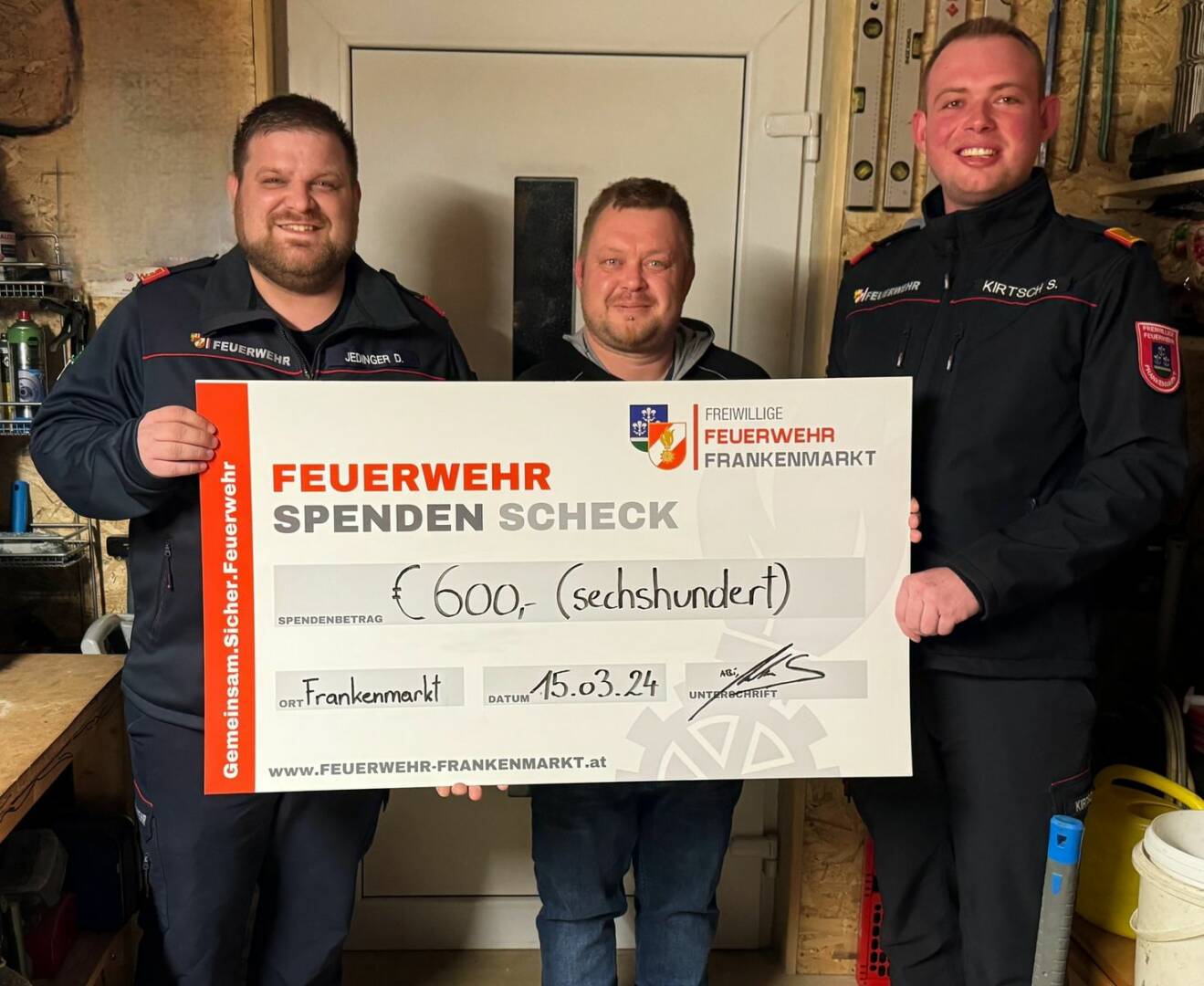 FF Frankenmarkt unterstützt Familie nach Schicksalsschlag