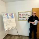 Bergrettung und Feuerwehrdrohnengruppe üben