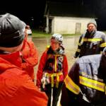 Bergrettung und Feuerwehrdrohnengruppe üben