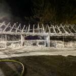 Brand eines Wirtschaftsgebäudes