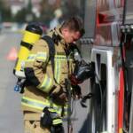 Übung im Unterabschnitt Gänserndorf; Brand in Antoniuskirche