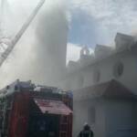 Übung im Unterabschnitt Gänserndorf; Brand in Antoniuskirche