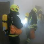 Übung im Unterabschnitt Gänserndorf; Brand in Antoniuskirche