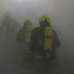 Übung im Unterabschnitt Gänserndorf; Brand in Antoniuskirche