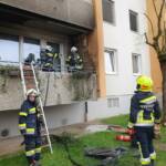 Balkonbrand im Stadtteil Auen