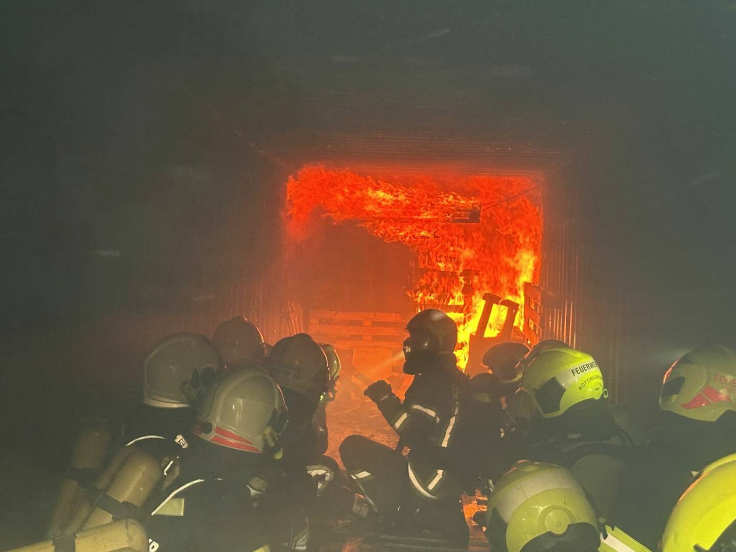 FF Ebenfurth: Atemschutz-Schulungsübung in Ebenfurth