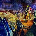 Tödlicher Verkehrsunfall mit 4 PKWs