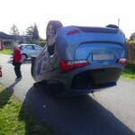 FF Strasshof a.d. Nordbahn: Unfall mit Fahrzeugüberschlag