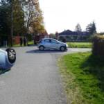 Unfall mit Fahrzeugüberschlag